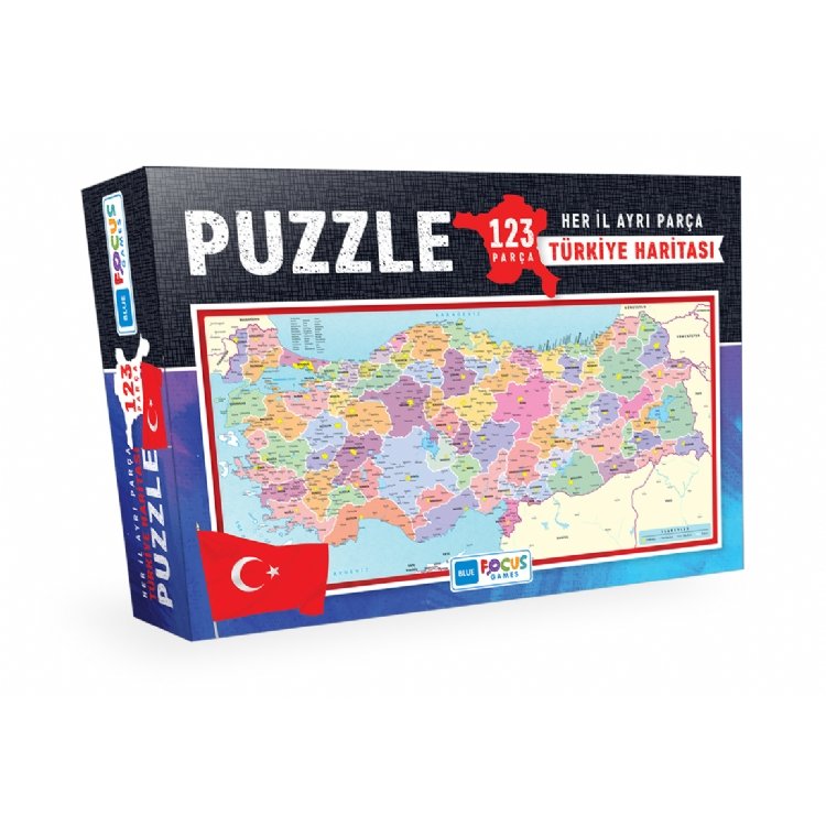 Blue%20Focus%20Türkiye%20Haritası%20Kutulu%20Puzzle/Yapboz%20123’parça%2032x66