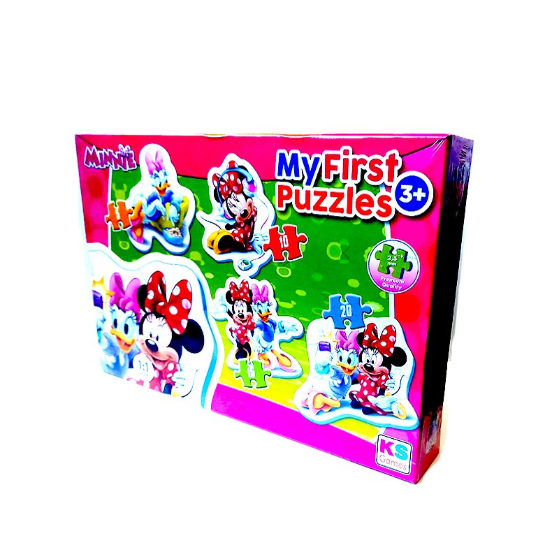 Minnie%20My%20First%20Puzzle%204’lü%20Kutulu%20Puzzle/Yapboz%205/10/15/20%20Parça