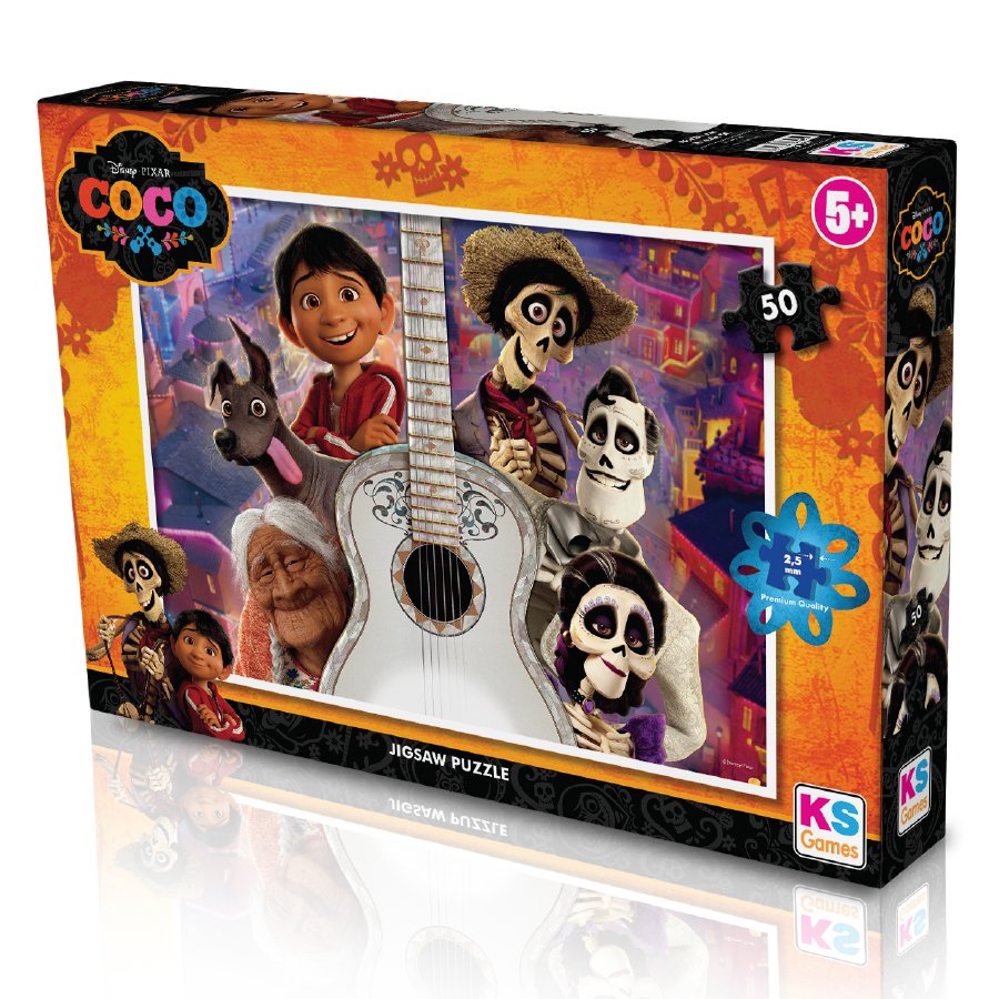 Coco%20Lisanslı%20Kutulu%20Puzzle/Yapboz%2050%20Parça