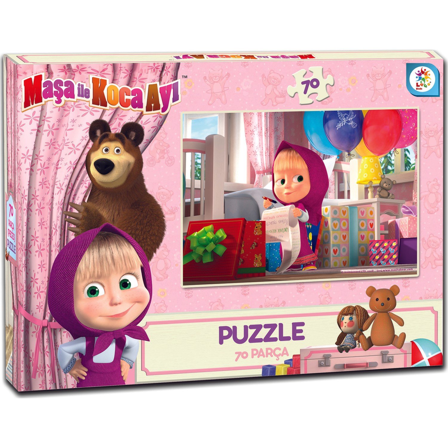 Maşa%20ile%20Koca%20Ayı%20Lisanslı%20Kutulu%20Puzzle/Yapboz%2070%20Parça%20Jigsaw