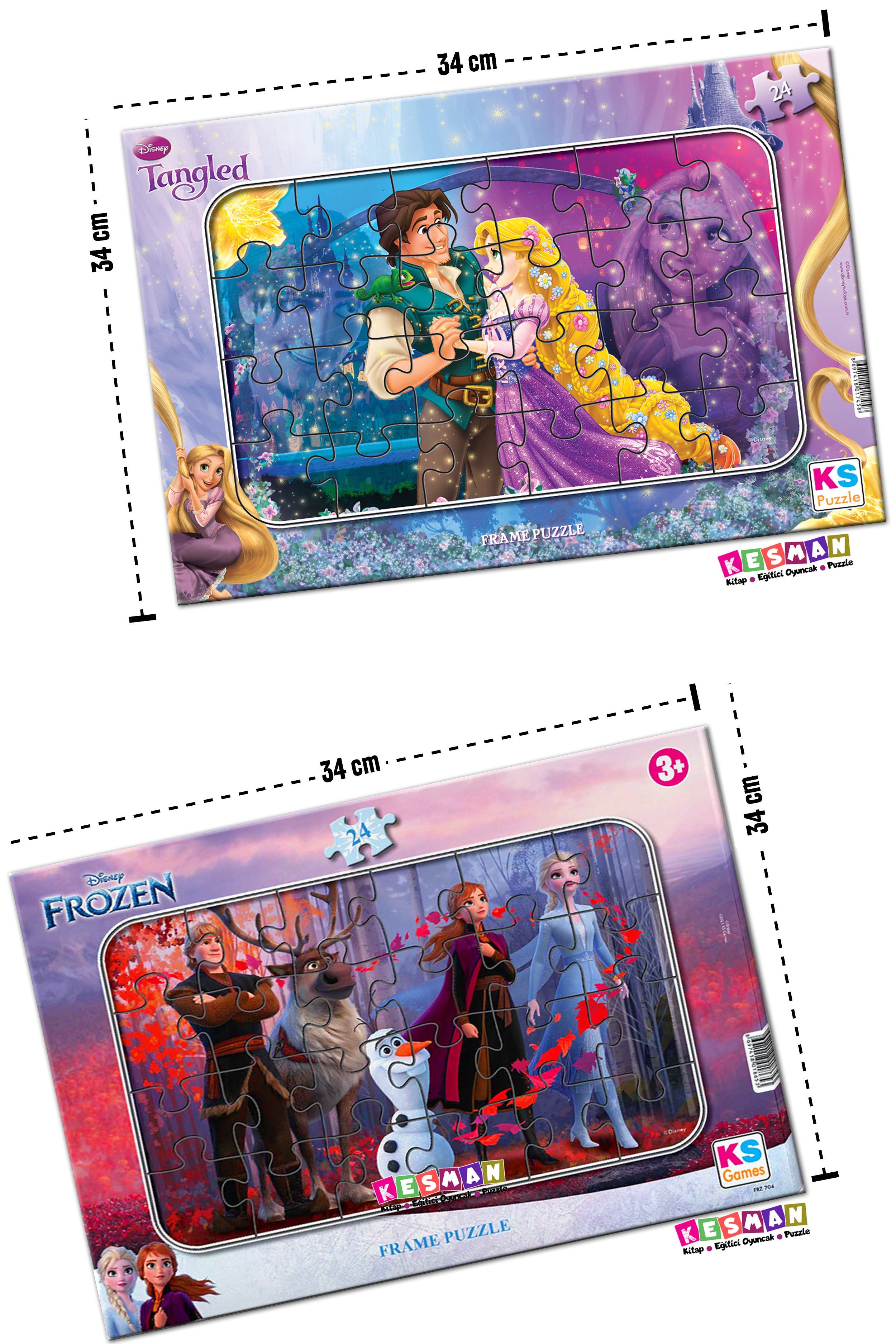 Elsa%20Frozen%20ve%20Rapunzel%20Tangled%202’li%20Puzzle/Yapboz