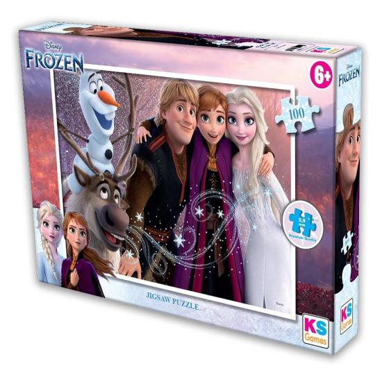 Disney Frozen Karlar Ülkesi Elsa Lisanslı Kutulu Puzzle 100’parça